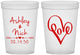 Custom Wedding 16 oz Translucent Cups - Love | 252