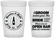 Custom Wedding 16 oz Translucent Cups - Groom Bride Open Bar | 253