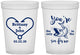 Custom Wedding 16 oz Translucent Cups - Fish In The Sea For Me | 254