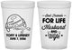 Custom Wedding 16 oz Translucent Cups - Best Friends For Life | 256