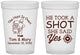Custom Wedding 16 oz Translucent Cups - He Took A Shot She Said Yes | 259