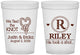 Custom Wedding 16 oz Translucent Cups - We Tied The Knot | 260