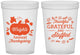Custom Thanksgiving 16 oz Translucent Cups - Grateful And Stuffed | 260000