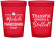 Custom Thanksgiving 16 oz Translucent Cups - Thankful Stuffed | 260029