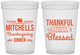 Custom Thanksgiving 16 oz Translucent Cups - Thankful Blessed | 260032