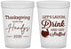 Custom Thanksgiving 16 oz Translucent Cups - Turkey Stuffed | 260038