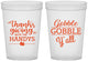 Custom Thanksgiving 16 oz Translucent Cups - Gobble Gobble | 260044