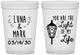 Custom Wedding 16 oz Translucent Cups - You Are The Light Of My Life | 261