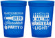Custom Hanukkah 16 oz Translucent Cups - Menorah | 270027