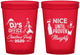 Custom Christmas 16 oz Translucent Cups - Naughty Or Nice | 280000