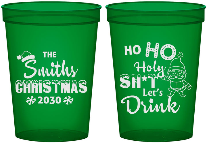 Custom Christmas 16 oz Translucent Cups - Elf | 280009