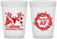 Custom Christmas 16 oz Translucent Cups - Merry Af | 280014
