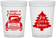 Custom Christmas 16 oz Translucent Cups - Christmas Tree | 280026