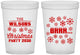 Custom Christmas 16 oz Translucent Cups - Snowflakes | 280042