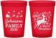 Custom Christmas 16 oz Translucent Cups - Reindeer | 280044