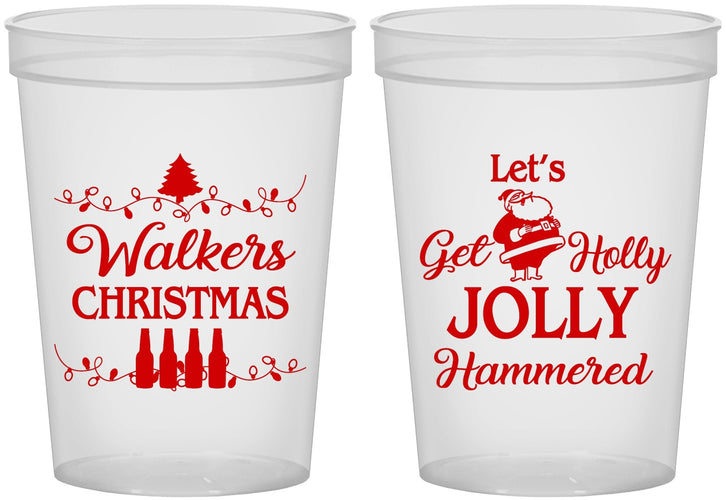 Custom Christmas 16 oz Translucent Cups - Let Is Snow | 280050