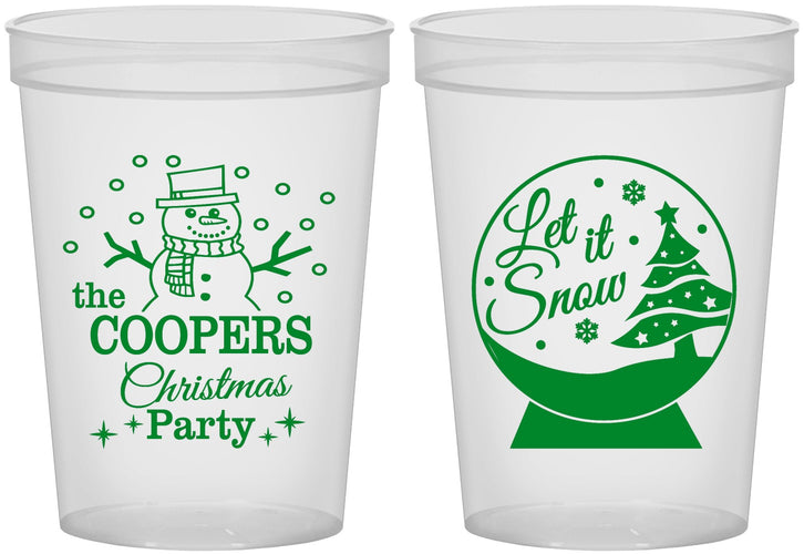 Custom Christmas 16 oz Translucent Cups - Lets Get Lit | 280051