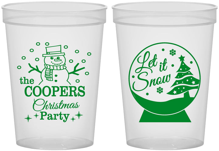 Custom Christmas 16 oz Translucent Cups - Lets Get Lit | 280051