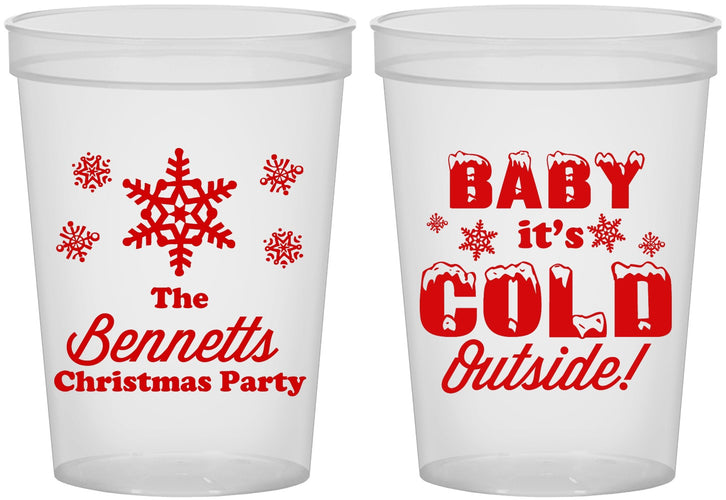 Custom Christmas 16 oz Translucent Cups - Joy To The World | 280054