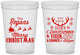 Custom Christmas 16 oz Translucent Cups - Reindeer | 280062