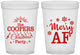 Custom Christmas 16 oz Translucent Cups - Merry Af | 280078