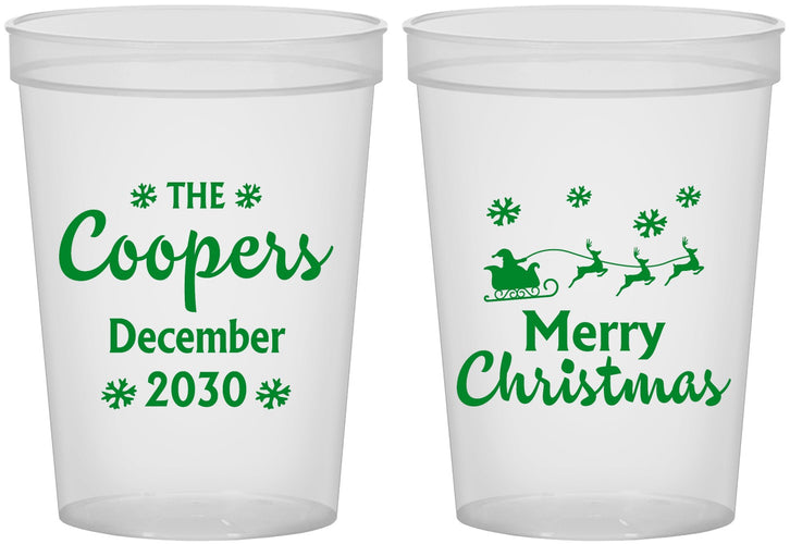 Custom Christmas 16 oz Translucent Cups - Santa Claus | 280079