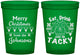 Custom Christmas 16 oz Translucent Cups - Eat Drink Tacky | 280081
