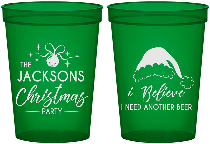Custom Christmas 16 oz Translucent Cups - Santa Claus | 280085