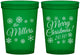 Custom Christmas 16 oz Translucent Cups - Snowflakes | 280089