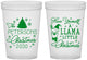 Custom Christmas 16 oz Translucent Cups - Llama | 280095
