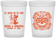 Custom Wedding 16 oz Translucent Cups - Til Death Do Us Part | 297
