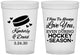 Custom Wedding 16 oz Translucent Cups - Hockey | 300