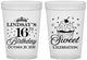 Custom 16th Birthday 16 oz Translucent Cups - Cupcake | 300000