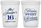 Custom 16th Birthday 16 oz Translucent Cups - Tiara | 300004