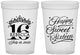 Custom 16th Birthday 16 oz Translucent Cups - Tiara | 300008