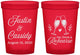 Custom Rehearsal Dinner 16 oz Translucent Cups - Eat Drink Rehearse | 30001