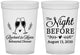 Custom Rehearsal Dinner 16 oz Translucent Cups - The Night Before | 30008