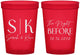 Custom Rehearsal Dinner 16 oz Translucent Cups - The Night Before | 30009