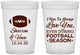 Custom Wedding 16 oz Translucent Cups - Football | 302