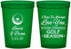 Custom Wedding 16 oz Translucent Cups - Golf | 305