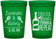 Custom Wedding 16 oz Translucent Cups - Fiesta Siesta Tequila Repeat | 306