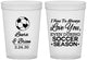 Custom Wedding 16 oz Translucent Cups - Soccer | 307