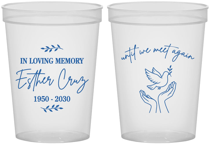 Custom Memorial 16 oz Translucent Cups - In Loving Memory | 310004