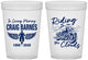 Custom Memorial 16 oz Translucent Cups - Riding On The Clouds | 310017