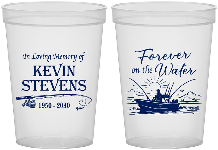 Custom Memorial 16 oz Translucent Cups - Forever On The Water | 310019