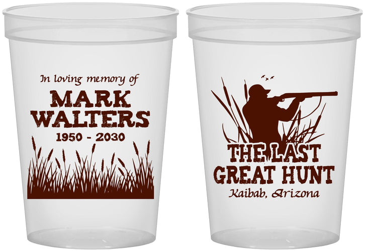 Custom Memorial 16 oz Translucent Cups - The Last Great Hunt | 310020