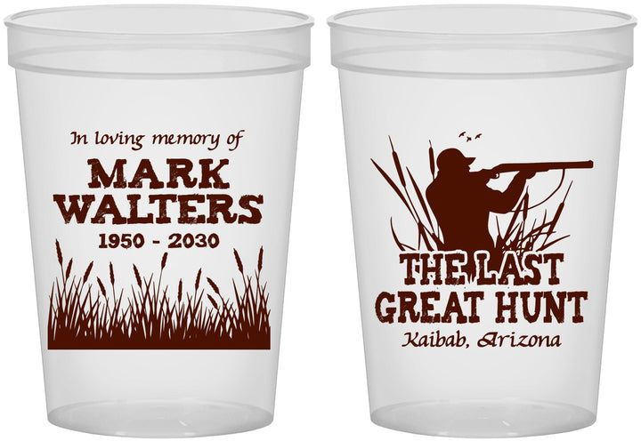 Custom Memorial 16 oz Translucent Cups - The Last Great Hunt | 310020