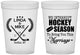 Custom Wedding 16 oz Translucent Cups - We Interrupt Hockey | 312