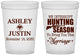 Custom Wedding 16 oz Translucent Cups - We Interrupt Hunting | 316