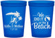 Custom Wedding 16 oz Translucent Cups - We Did It On The Beach | 317